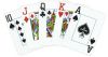Copag Unique 100% Plastic Playing Cards -   Poker Size, Super Index, Black/Gold 2 Deck Set